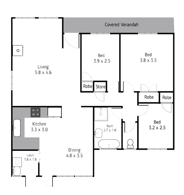 100 Lyall Street, Cowra, NSW, 2794 - Floorplan 1