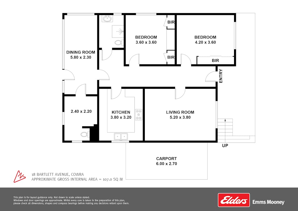 18 Bartlett Avenue, Cowra, NSW, 2794 - Floorplan 1