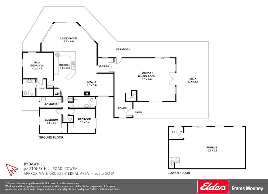 'Bydawhile' Lachlan Valley Way, Cowra, NSW, 2794 - Floorplan 1