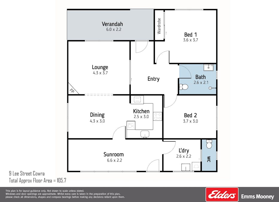 9 Lee Street, Cowra, NSW, 2794 - Floorplan 1