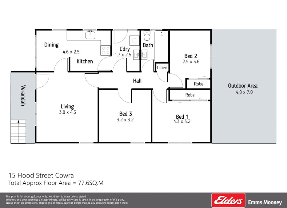 15 Hood Street, Cowra, NSW, 2794 - Floorplan 1