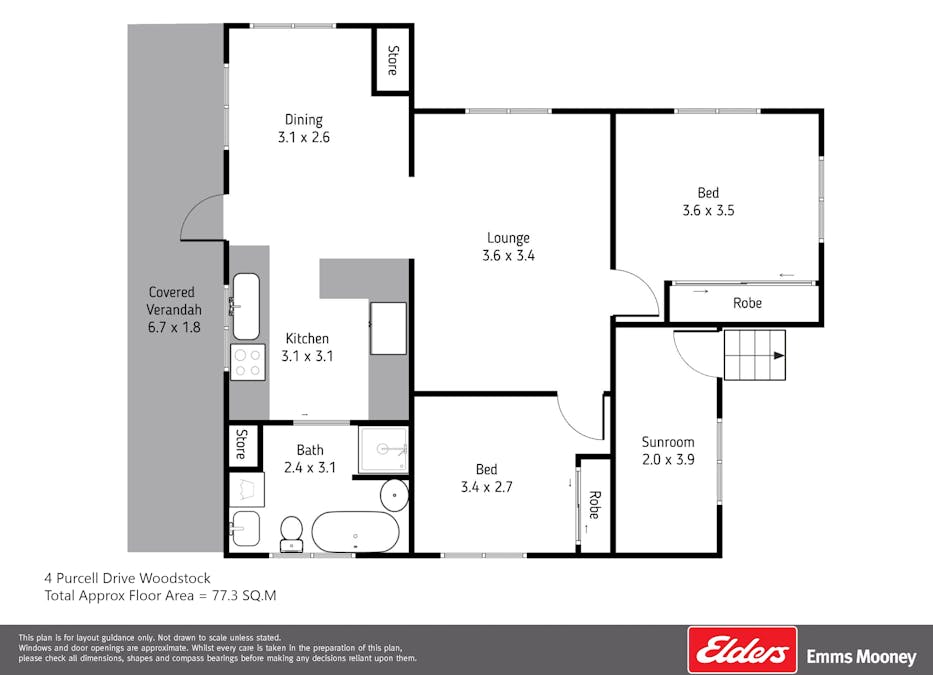 4 Purcell Drive (Woodstock), Cowra, NSW, 2794 - Floorplan 1