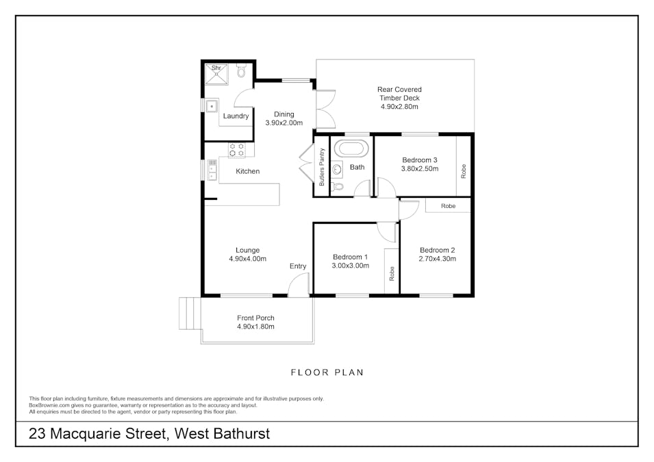23 Macquarie Street, West Bathurst, NSW, 2795 - Floorplan 1
