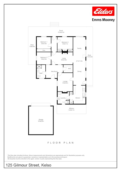125 Gilmour Street, Kelso, NSW, 2795 - Floorplan 1
