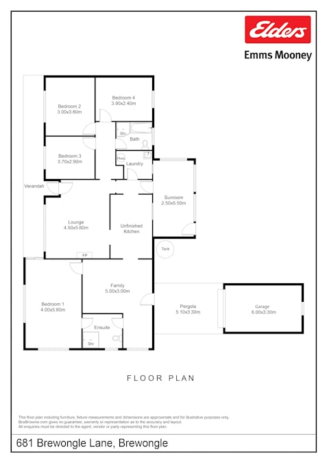 681 Brewongle Lane, Brewongle, NSW, 2795 - Floorplan 1