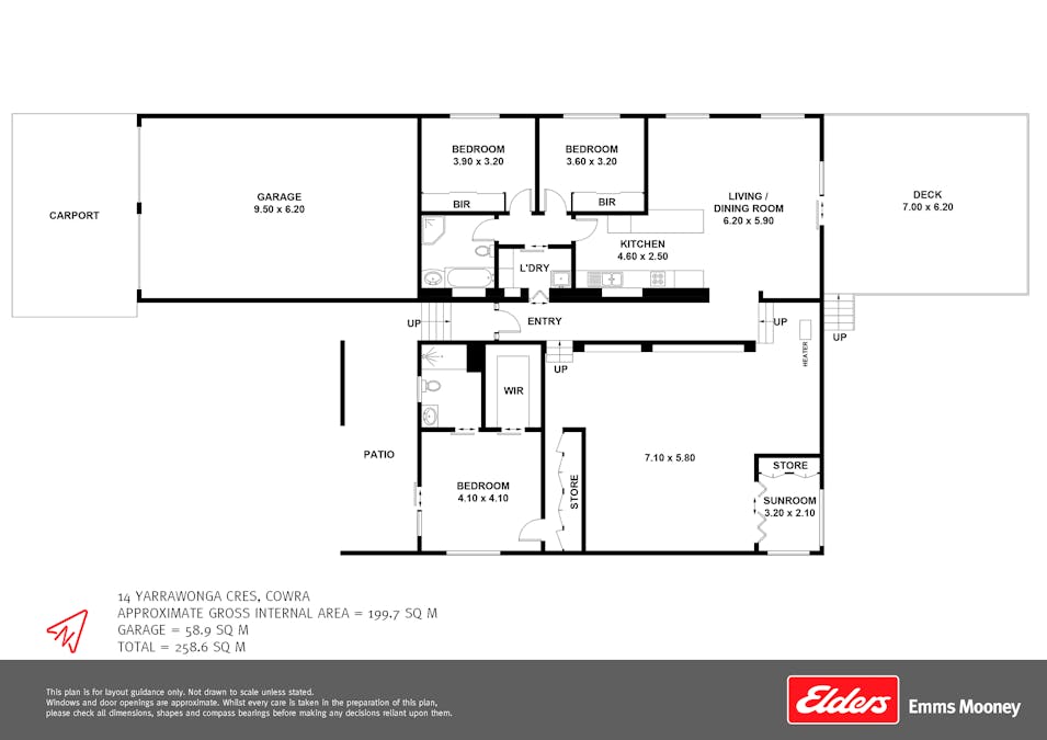14 Yarrawonga Crescent, Cowra, NSW, 2794 - Floorplan 1