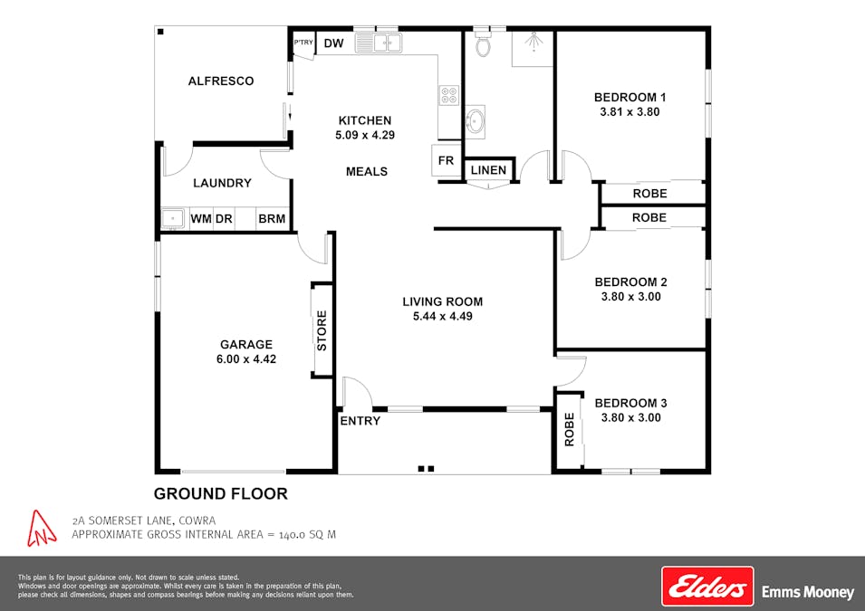 2A Somerset Lane, Cowra, NSW, 2794 - Floorplan 1