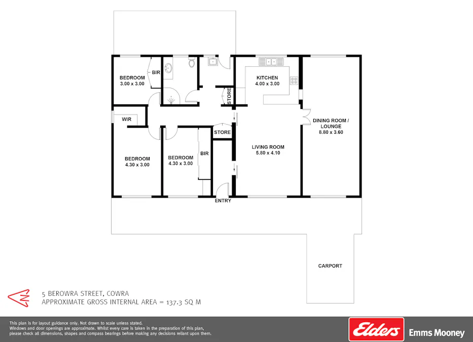 5 Berowra Street, Cowra, NSW, 2794 - Floorplan 1
