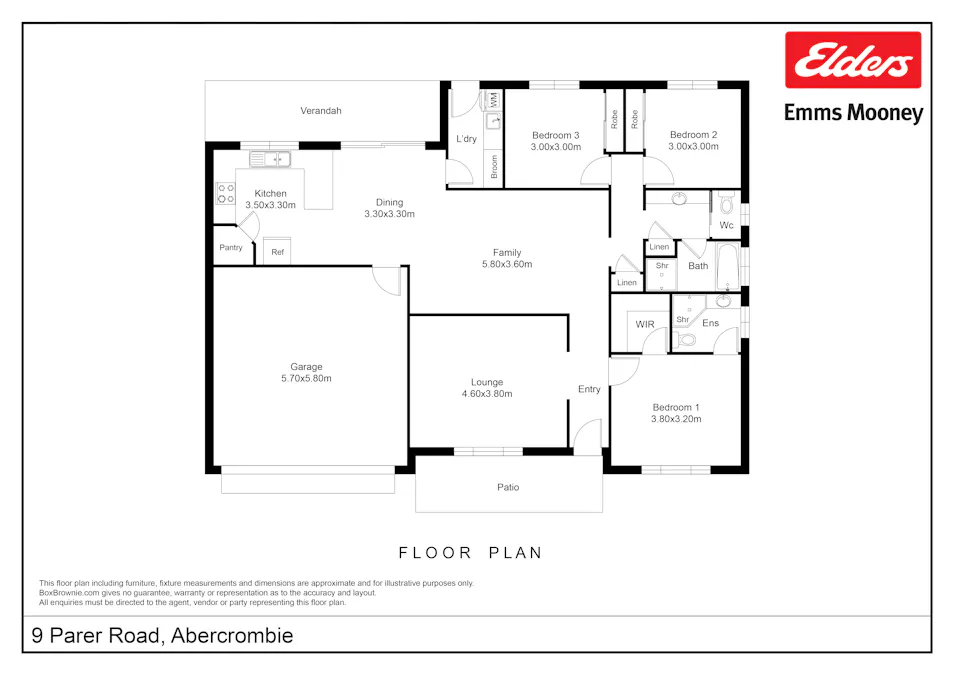 9 Parer Road, Abercrombie, NSW, 2795 - Floorplan 1