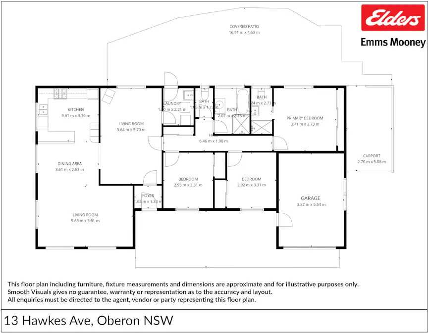 13 Hawkes Drive, Oberon, NSW, 2787 - Floorplan 1
