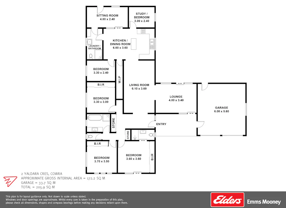 2 Yaldara Crescent, Cowra, NSW, 2794 - Floorplan 1