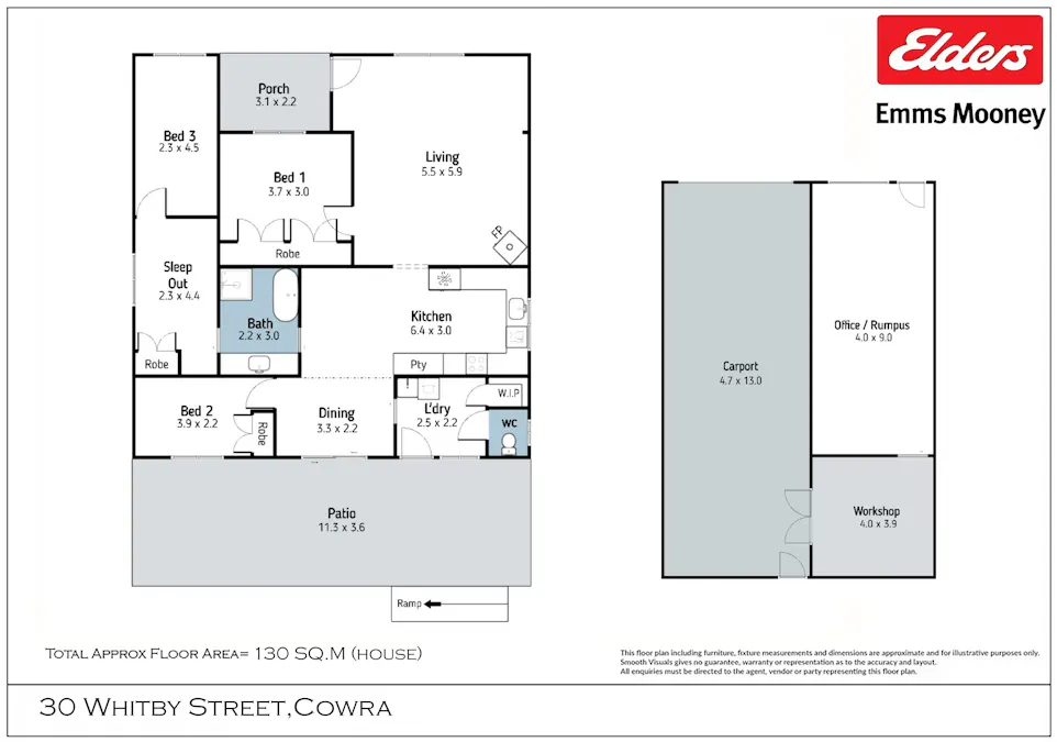 30 Whitby Street, Cowra, NSW, 2794 - Floorplan 1
