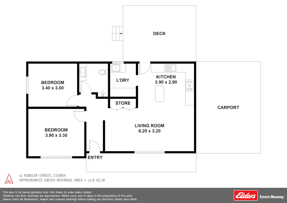 12 Kibbler Street, Cowra, NSW, 2794 - Floorplan 1