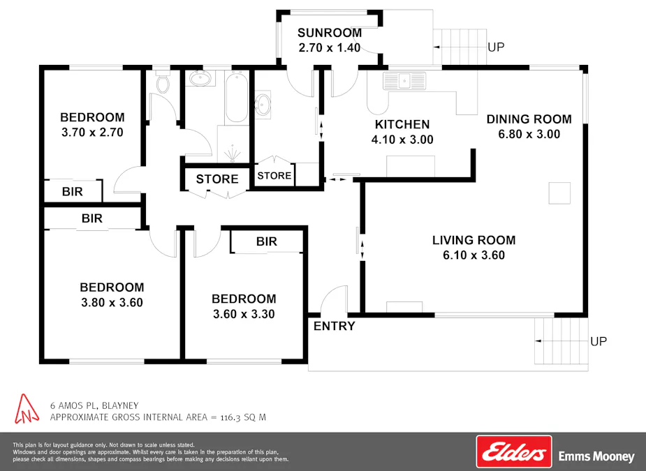 6 Amos Avenue, Blayney, NSW, 2799 - Floorplan 1