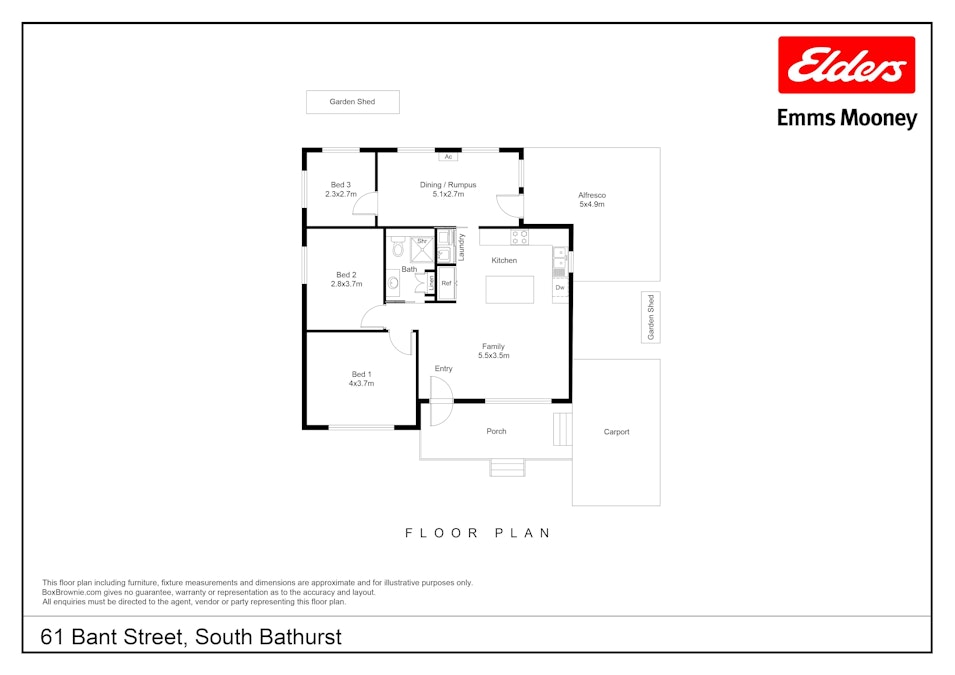 61 Bant Street, South Bathurst, NSW, 2795 - Floorplan 1