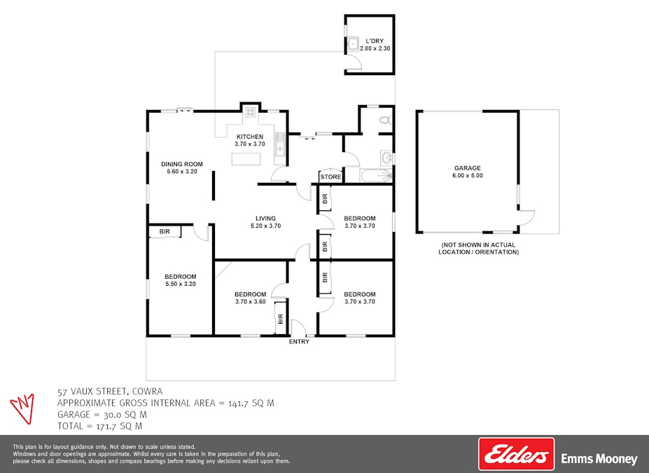 57 Vaux Street, Cowra, NSW, 2794 - Floorplan 1