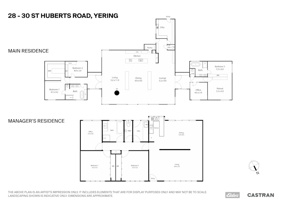 28-30 St Huberts Road, Yering, VIC, 3770 - Floorplan 1