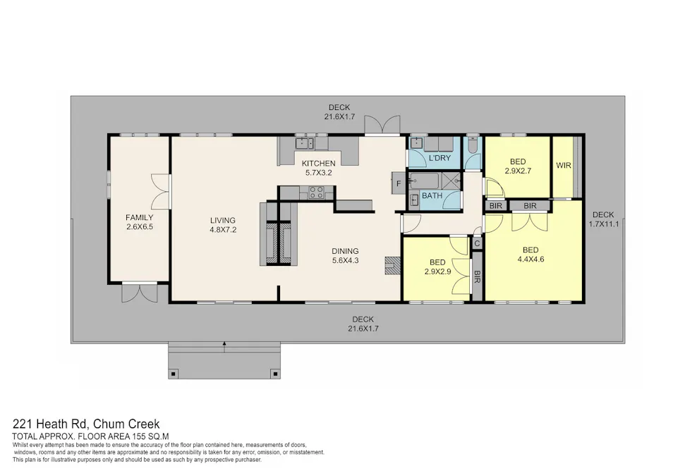 221 Heath Road, Chum Creek, VIC, 3777 - Floorplan 1