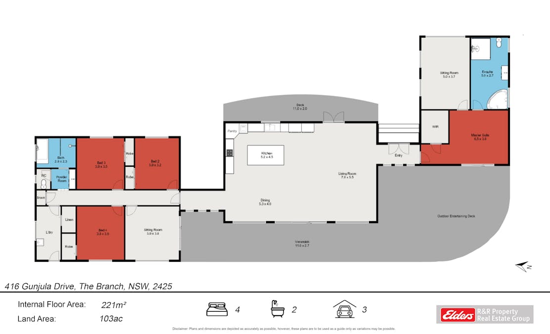 416 Gunjula Drive, The Branch, NSW, 2425 - Floorplan 1