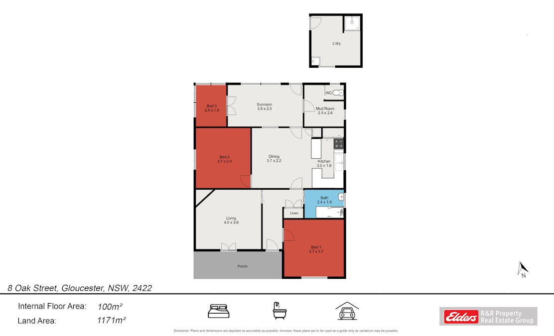 8 Oak Street, Gloucester, NSW, 2422 - Floorplan 1