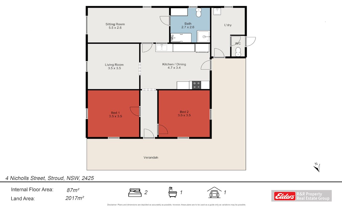 4 Nicholls Street, Stroud, NSW, 2425 - Floorplan 1