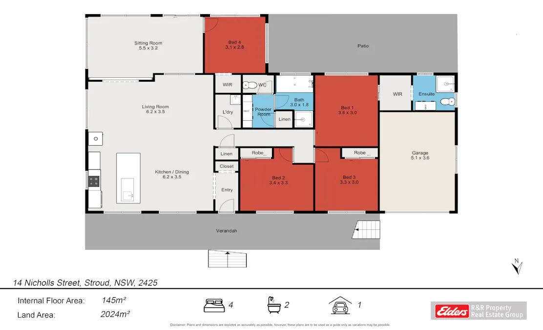 14 Nicholls Street, Stroud, NSW, 2425 - Floorplan 1