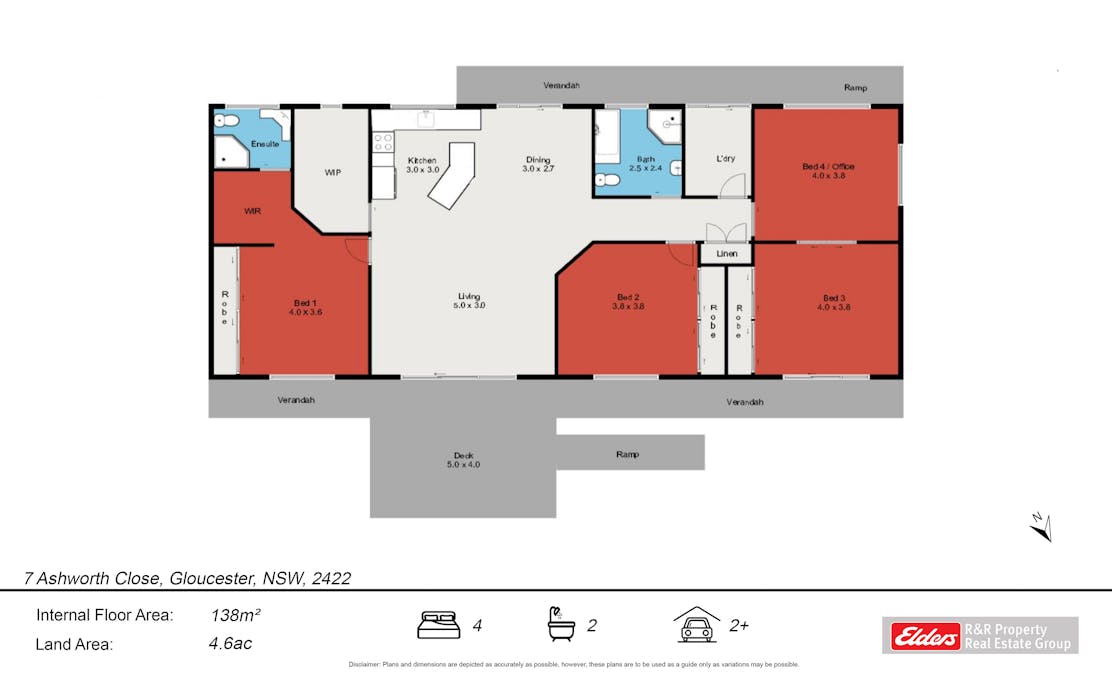 7 Ashworth Close, Gloucester, NSW, 2422 - Floorplan 1