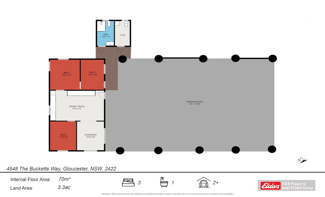 4548 The Bucketts Way, Gloucester, NSW, 2422 - Floorplan 1