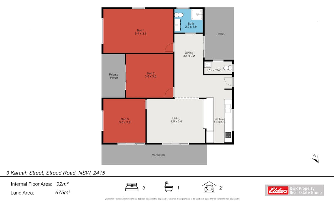 3 Karuah Street, Stroud, NSW, 2425 - Floorplan 1