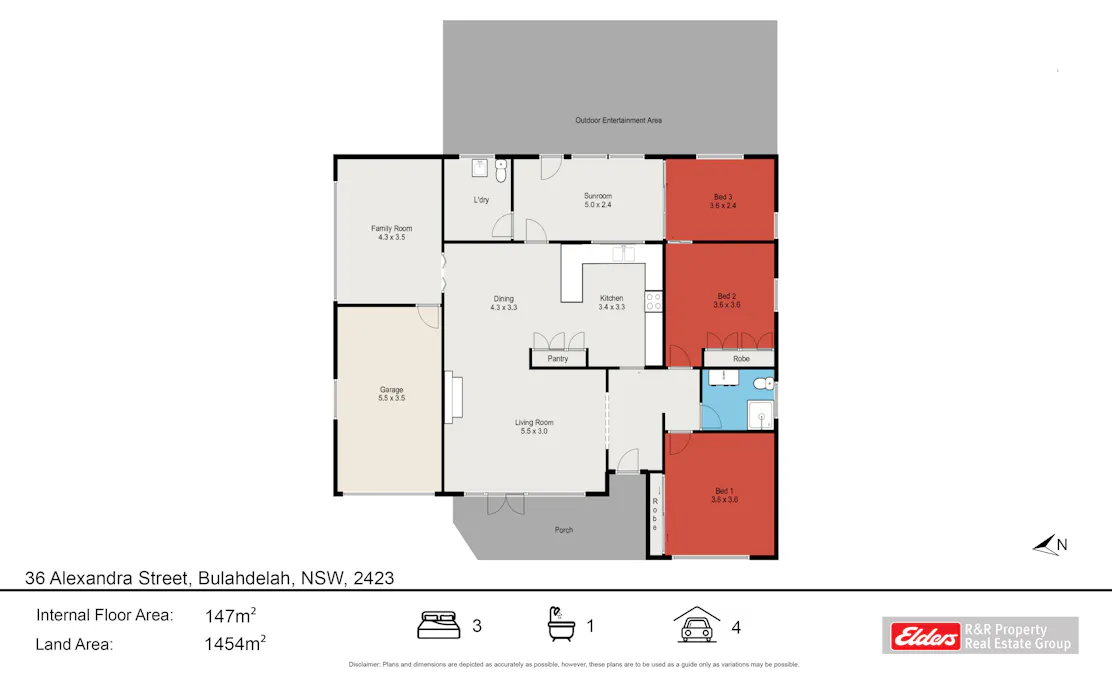 36 Alexandra Street, Bulahdelah, NSW, 2423 - Floorplan 1