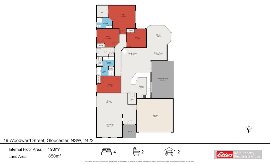 19 Woodward Street, Gloucester, NSW, 2422 - Floorplan 1
