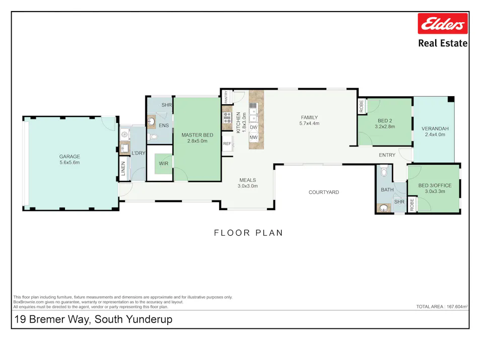 19 Bremer Way, South Yunderup, WA, 6208 - Floorplan 1