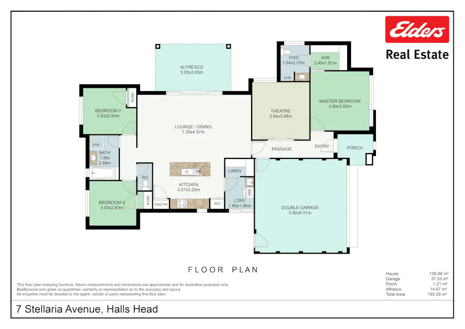 7 Stellaria Avenue, Halls Head, WA, 6210 - Floorplan 1
