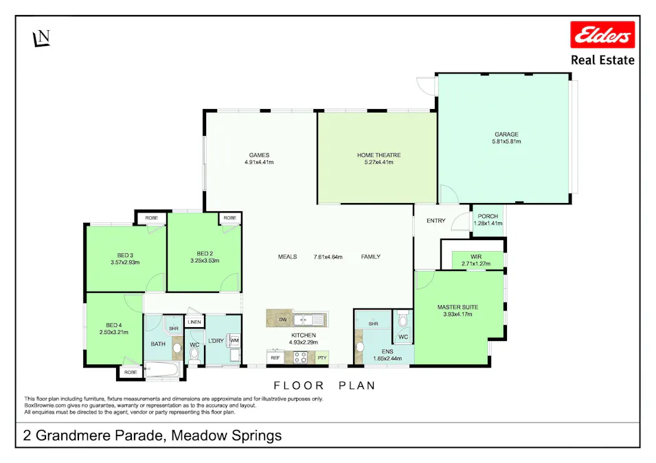 2 Grandmere Parade, Meadow Springs, WA, 6210 - Floorplan 1