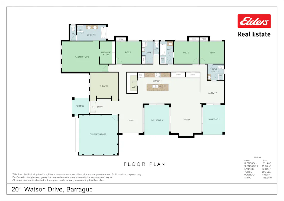 201 Watson Drive, Barragup, WA, 6209 - Floorplan 1