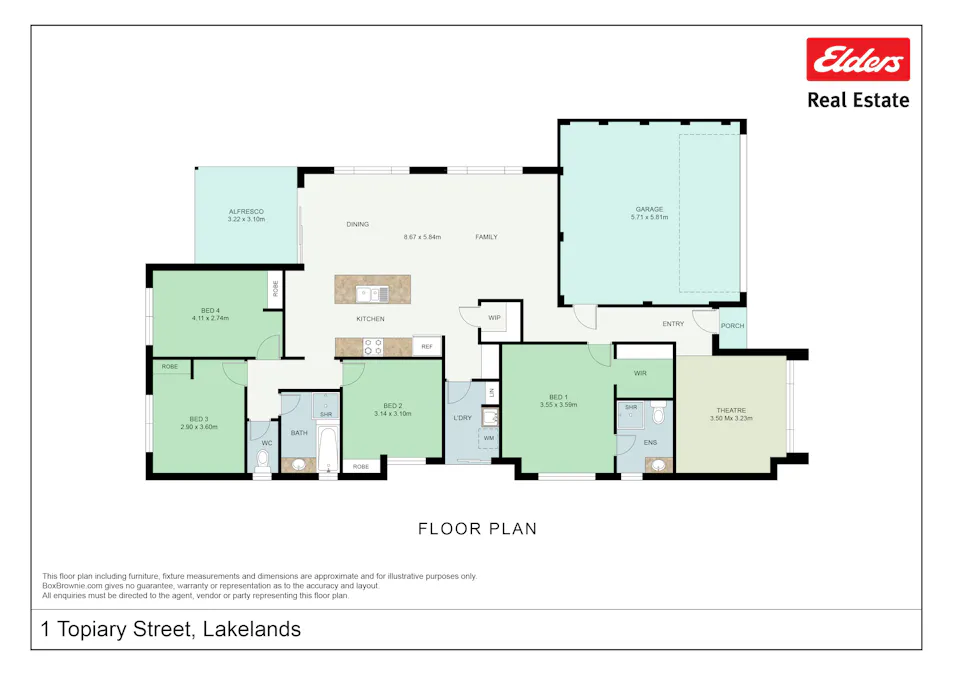 1 Topiary Street, Lakelands, WA, 6180 - Floorplan 1
