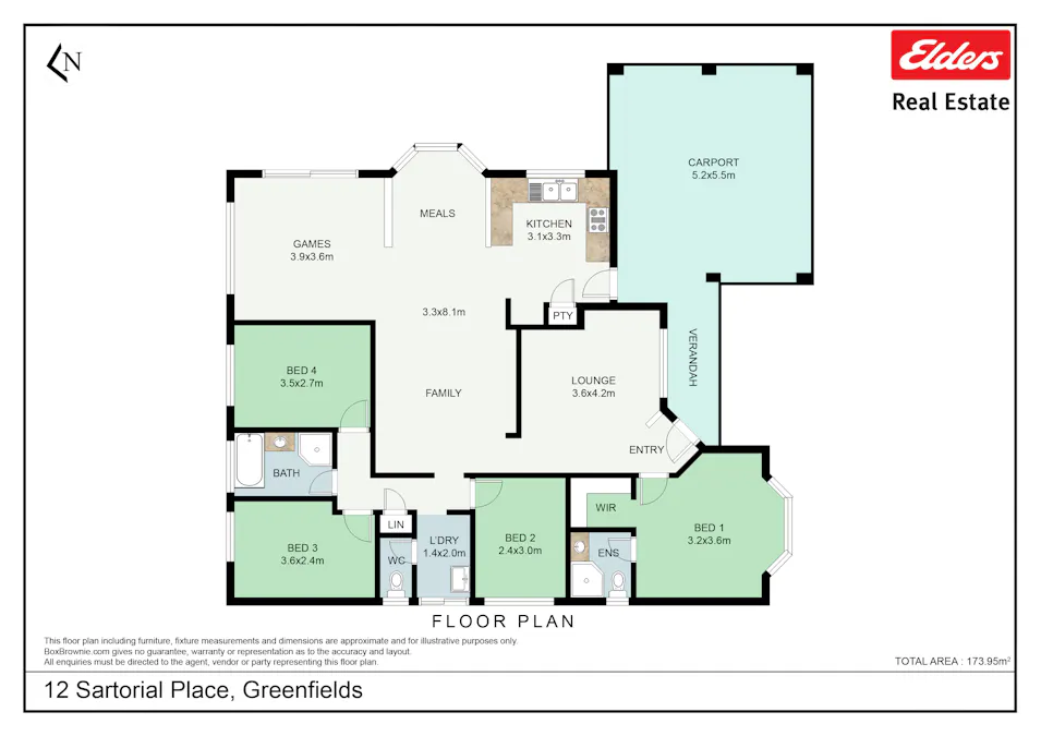12 Sartorial Place, Greenfields, WA, 6210 - Floorplan 1