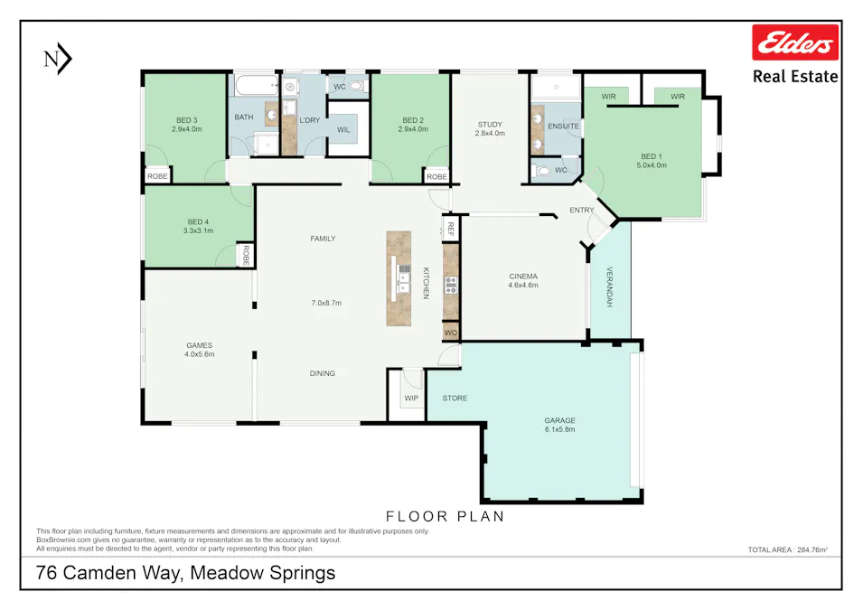 76 Camden Way, Meadow Springs, WA, 6210 - Floorplan 1