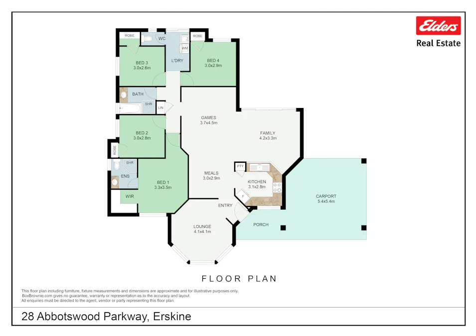 28 Abbotswood Parkway, Erskine, WA, 6210 - Floorplan 1