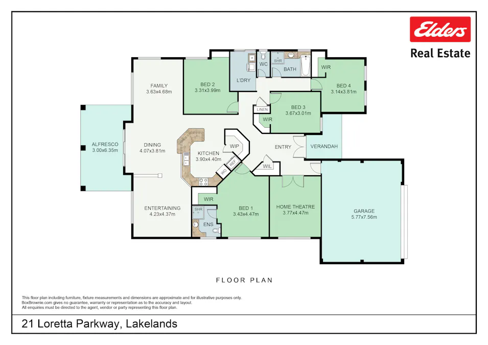 21 Loretta Parkway, Lakelands, WA, 6180 - Floorplan 1